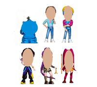 Auklet®K-P0p Chasseurs de Démons Figurines de Collection 6 pièces - 7,9-10,4 cm PVC Anime Actionfigures Rumi/Mira/Zoey, Merch Modèle pour Décoration, Collection & Cadeau pour Fans Enfants Adultes (B)