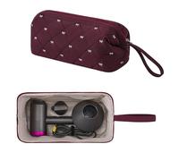 Aukojoy Grand sac de rangement matelassé pour accessoires de cheveux, sac de voyage pour sèche-cheveux, fer à lisser, fer à friser et sèche-cheveux