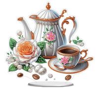 Aukojoy Kit de peinture diamant 2D à faire soi-même, avec impression double face, ponceuse unique, 5D, bricolage, pour décoration de la maison et du bureau