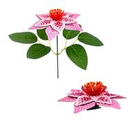 Aukojoy Lot de 8 fleurs artificielles 3D à faire soi-même - Décoration de table - Kit de peinture diamant - Pour la maison et le bureau