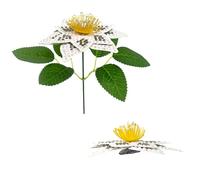 Aukojoy Lot de 8 fleurs artificielles 3D à faire soi-même - Décoration de table - Kit de peinture diamant - Pour la maison et le bureau