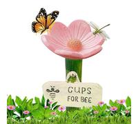 Aukojoy Mangeoire pour pollinisation des abeilles avec gobelet et base de poteau