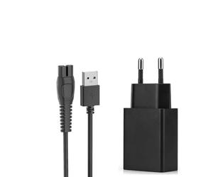 Aukru-Chargeur d'alimentation 5V avec 2 câbles de Charge pour Philips Rasoir One Blade QP2724 QP2734 QP2824 QP2834 MG5910 MG7910 MG9510