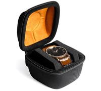 AUKURA étui de montre pour voyage et rangement, noir, 1 fente, ancien