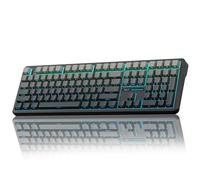 AULA Clavier mécanique sans fil F108, clavier de jeu pleine taille avec pavé numérique, touches PBT imprimées sur le côté, commutateurs pré-lubrifiés, rétroéclairage RVB, claviers d'ordinateur à son