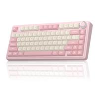AULA F75 Clavier mécanique sans fil 75 %, remplaçable à chaud, commutateurs linéaires pré-lubrifiés, touches PBT, 2,4 GHz/Type-C/BT5.0, clavier de jeu d'ordinateur rétroéclairé RVB pour bureau