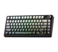 Aula F75 Max Clavier mécanique RVB TKL Reaper Switch sans fil Makrol Hot Swap avec motif noir