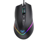 Aula F805 Souris Gamer 7 Boutons programmables, 6400 DPI, Optique, Filaire USB, 7 Modes de rétroéclairage LED