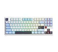 Aula F87 PRO V2 Clavier mécanique RGB TKL Star Vector Switch sans fil Makrol Hot Swap Bleu marine