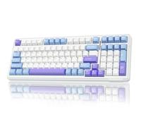 AULA F99 Clavier mécanique sans fil, Bluetooth 5.0/2,4 GHz/USB-C Hot Swappable Custom Keyboard, lignes pré-lubed, structure Gasket, clavier de jeu rétroéclairé RVB pour PC/tablette/PS4/PS5