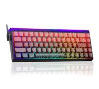 AULA Hero 68 HE 60 % Clavier de jeu filaire avec interrupteur magnétique à effet Hall avec taux de polling de 8 K Hz, touches PBT imprimées latéralement, boîte lumineuse RVB, logiciel Web