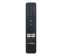 AULCMEET CT-8563 Télécommande vocale de Remplacement Convient pour Toshiba Smart TV RC45160 RC43160 32LA3B63DA 32LA2B63DG 50UA4B63DA 55UA2D63DG 65UA2D63DG 65QA7D63DG 55DM72UA 43QA4263DG