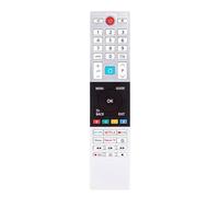 AULCMEET CT-8567 Télécommande de Remplacement Compatible avec Toshiba 4K OLED Smart TV 50UV2363DB, 32LK3C63DB, 32LV3E63DAZ, 32LV3E63DG, 32W2263DG/2, 43UK3C63DB, 43UV2363DG, 50UK3C63DB