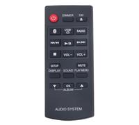 AULCMEET N2QAYB000984 Remplacer la télécommande Compatible avec Panasonic HiFi System Haut-Parleur SA-UX100 SB-UX100 SC-HC200 SC-PM251 SA-PM251 SC-PM600 SA-PM600 SB-PM500 SC-UX100 SA-HC395 SA-HC397