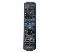 AULCMEET N2QAYB001058 Télécommande de Rechange Compatible avec Lecteur Blu-Ray Panasonic 4K HDD DVD Recorder DMR-PWT550EB DMR-PWT655EB DMR-HWT150EB DMR-HWT250EB DMR-BWT850EB