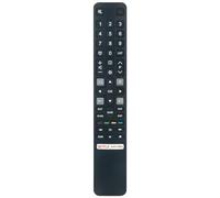 AULCMEET RC802NU YUI1 Télécommande de Remplacement Fit for TCL C63 C73 4K QLED TV, C72 C72K+ C73K Serie 4K QLED Android TV, C82 C83 C93 Serie 4K Mini-LED Android TV, FHD7900 Serie Full HD Android TV