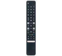 AULCMEET RC802NU YUI1 Télécommande de Remplacement Fit for TCL FHD7900 Serie Full HD Android TV, P63 P72 P73 Serie 4K HDR TV, S52 S54 S62 Serie Android TV, X92 Serie Mini LED 8K TV