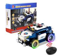 WISE BLOCK - JEU DE CONSTRUCTION VOITURE TÉLÉCOMMANDÉE JEEP POLICE - Petite Voiture Télécommandée de Police à Assembler - 302 Pièces - L19xl12xh10Cm - Jouet Enfant À Partir De 8 Ans