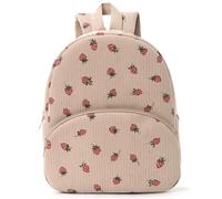 Aulenge Cartable Fille Primaire Sac à Dos Enfant Cartable Maternelle Mignon Réfléchissant Sécurité Idéal École Crèche Voyage Kaki