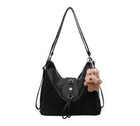 Aulenge Sac à Dos Sac à Main 2 en 1 Élégant Sac d'Épaule pour Femme Sac à Dos Polyvalent Convertible en Sac à Main pour Travail et Voyages Noir