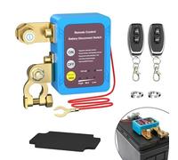 AULESSE Coupe Circuit Batterie 12V, Coupe Batterie 240A, Interrupteur D'arrêt Automatique avec 2 Télécommandes, Relais D'interrupteur de Batterie pour Voiture, RV, ATV, Camion Bateau
