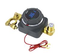 AULESSE Coupe Circuit Batterie 300 A avec Voltmètre, Interrupteur de Batterie Haute Puissance 12 V 24 V 36 V 48 V Switch Batterie pour Voitures Camions Bateaux Yachts Camping RV Coupe Batterie