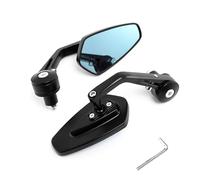AULESSE Retroviseur Moto Embout de Guidon, 7/8" 22mm Rétroviseurs Moto Anti-Glare, Universel Aluminium Rétroviseur Latéral pour Scooter Motos Quad ATV 1 Pair Retroviseur de Moto Guidon