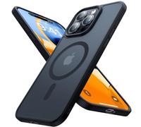 Aulofe Strong Magnetic for iPhone 15 Pro Max Case, [Compatible with MagSafe] [Military-Grade Drop Tested] Shockproof Protective Slim Translucent Matte Cover for iPhone 15 Pro Max Phone Case, Black