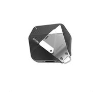 Aulumu A29 Étui Géométrique pour AirPods 4 avec Verrou | Coque de Protection avec Boucle en Nylon | Armure en Alliage | Compatible avec Apple AirPods 4ème Génération (2024) - Noir