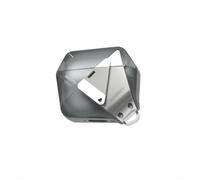 Aulumu A29 Étui Géométrique pour AirPods 4 avec Verrou | Coque de Protection avec Boucle en Nylon | Armure en Alliage | Compatible avec Apple AirPods 4ème Génération (2024) - Gris Translucide