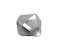 Aulumu A29 Étui Géométrique pour AirPods 4 avec Verrou | Coque de Protection avec Boucle en Nylon | Armure en Alliage | Compatible avec Apple AirPods 4ème Génération (2024) - Gris