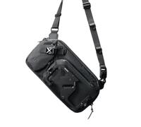 Aulumu B01 Urbaner Sling Sac à dos avec kit de fixation magnétique Noir | Sling Bag Kit breveté pour MagSafe, tissu X-PAC, fermetures magnétiques Fidlock, résistant aux éclaboussures, extensible