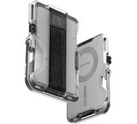 Aulumu G03 Porte-Cartes magnétique Transparent | Portefeuille magnétique Compatible MagSafe | Multifonction - Support/Tenue pour téléphone | Décapsuleur | Carte de Protection RFID - Blanc Translucide