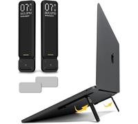 Aulumu G07 Supports avec Pieds Pop-Up pour Ordinateur Portable | Support de Refroidissement Ultra Portable | pour MacBook, Tous Les Ordinateurs Portables, Tablettes, 8-20'', Noir