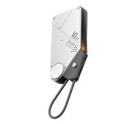 Aulumu M10 Batterie Externe Magsafe, 10000mAh Chargeur Portable | Câble Rétractable Intégré Batterie Externe Magnétique | Compatible avec iPhone 17/16, MacBook, Samsung, Apple Watch, Etc