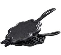 Gaufrier En Fonte En Forme De Cœur, Pot De Cuisson À Gaufres, Sans Revêtement, Sans Caractère Collant, Sans Fumée, Épaississant, Adapté Aux Gâteaux, Assiette À Gaufres