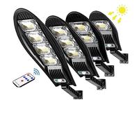 AULYTE 10000W Solaire LED Lumières Extérieures 168LED Réverbère Puissant Yard Lampes Solaires 3 Modes Étanche Jardin Lumière avec Détecteur De Mouvement (Color : 168LED, Size : 2PCS)