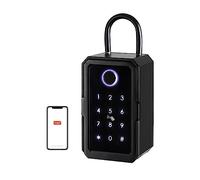 AULYTE Coffre-Fort à clés Tuya Ttlock Empreinte Digitale Bluetooth WiFi boîte à clés numérique App accès à Distance Montage Mural Combinaison sécurité Lockbox (Color : Tuya app, Size : A)