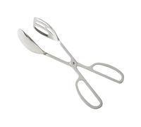 AUMACHEN Pince à nourriture robuste en acier inoxydable de 25,4 cm - Résistante à la chaleur - Petites pinces de service pour la cuisine, le grill, la pâtisserie, le sandwich, la glace, la nourriture