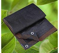 AuMarndi Auvent d'ombrage de jardin 4 m x 4 m - Voile d'ombrage en maille respirante - Filet d'ombrage extérieur / plante / fleur / terrasse - Noir - 6 x 6 m