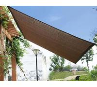 AuMarndi Filet Anti Chaleur Voiture Ombrage Terrasse Voile d'ombrage 4x3 Blanc Bache pour Pergola Toile d'ombrage Rectangulaire 3x4m,brown-5x6m