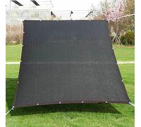 AuMarndi Filet d'ombrage avec œillets - Protection UV - Résistant à la déchirure - 90 % - Pour plantes, serres, patios - Noir - 6 x 7 m