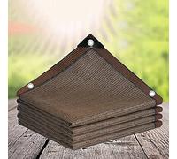 AuMarndi Filet d'ombrage pour plantes, 90 % tissu d'ombrage pour pergola, jardin, pergola, plantes, balcon, cour - 3 x 6 m - Marron