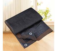 AuMarndi Filet d'ombrage pour serre, filet d'intimité coupe-vent, clôture multifonctionnelle, filet d'ombrage durable, protection extérieure/plantes/fleurs/terrasse, noir, 5 x 5 m