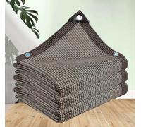 AuMarndi Filet Ombrage Extérieur Voile d'ombrage Rectangulaire Voile Ombrage Rectangulaire 5x4 Filet d'ombrage Toile Ombrage Extérieur 3x4 Rectangulaire,brown-2x4m
