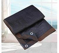 AuMarndi Voile d'ombrage de jardin, 4 m x 5 m, filet d'ombrage avec œillets, filet d'ombrage pour serre, filet pour plantes, bâche d'ombrage pour balcons/serres, tailles personnalisables, noir, 5 x 5