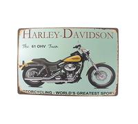 Aumei Wall Decor 30,5 x 20,3 cm Pub, Barre, Maison Souvenir de décoration Murale à Suspendre Plaque en métal Plaque Plaque, Métal, Harley-Davidson 6, 8 x 12