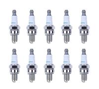 AUMEL 10 Pièces Bougie D'allumage CMR6H pour Honda pour Stihl FS90 FS110 HL90 HT100 KM90 BR500 4 temps Tronconneuse Tondeuse Coupe-bordures Bougie Allumage Remplacement pour NGK 3365
