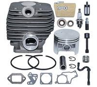 AUMEL 1119 020 1202 Kit Piston de Cylindre 52mm pour tronçonneuse Stihl MS380 038 avec Les Joints de la Conduite de Filtre à air/Huile.