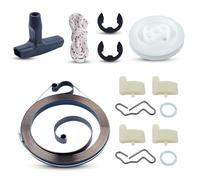 AUMEL 1129190 0601 Kit de cliquet de Corde de poignée de Ressort de poulie de démarreur de recul pour Stihl MS390 MS290 039 029 pièce de tronçonneuse avec 2 E-Clip.